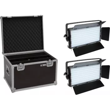 EUROLITE Zestaw 2x panel LED PLL-480 QCL + walizka 20000932