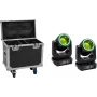 EUROLITE Zestaw 2x LED TMH-B120 Hypno Moving-Head Beam + Flightcase z kółkami