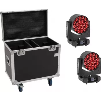 EUROLITE Zestaw 2x LED TMH-H380 Głowica Ruchoma Beam/Wash/Flower z Flight Case