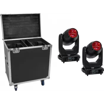 EUROLITE Zestaw 2x LED TMH-S400 CMY Moving Head Beam/Spot/Wash + Case z kółkami