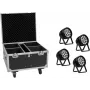 EUROLITE Zestaw 4x AKKU IP PAR 14 HCL QuickDMX + Flightcase IP65 Stage Lighting Kit