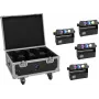 EUROLITE Zestaw 4x AKKU MBT-3 Spot MK2 LED Uplight + Flightcase z kółkami i funkcją ładowania
