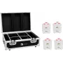 EUROLITE Zestaw 4x AKKU TL-3 TCL White + Walizka ładująca 20000650