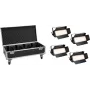 EUROLITE Zestaw 4x panel LED PLL-576 CW/WW + walizka z kółkami DMX 576 LED 3000-6000K