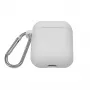 EVELATUS Apple AirPods Case EAC04 White - Silikonowe etui ochronne do AirPods 1. i 2. generacji