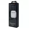 EVELATUS Apple AirPods Case EAC05 White - Silikonowe etui ochronne z karabińczykiem