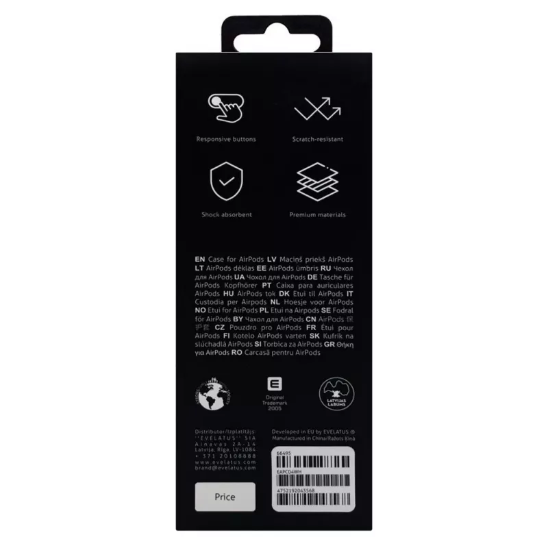 Evelatus Apple AirPods Pro Case EAC04 White