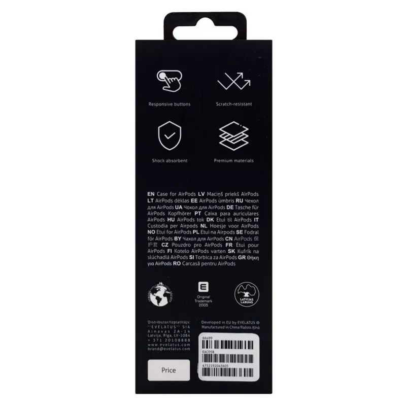 Evelatus Apple AirPods Pro Case EAC05 Black