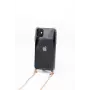 Evelatus Apple iPhone 11 Pro Silikonowe przezroczyste etui z paskiem TPU na szyję Złoty