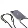 Evelatus Apple iPhone 11 Silikonowe przezroczyste etui z naszyjnikiem TPU pasek przezroczysty