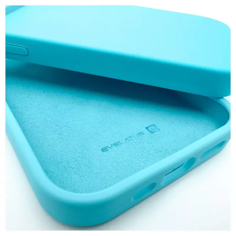 Evelatus Apple iPhone 12/12 Pro Premium Silikonowe etui Soft Touch w kolorze Błękitny