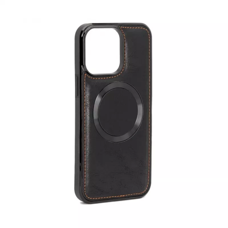 Evelatus Apple iPhone 14 Pro Max Wielofunkcyjne etui z portfelem i paskiem na nadgarstek, skórzane, czarne