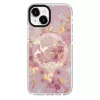 Evelatus etui na Apple iPhone 15 PC+TPU z MagSafe - marmurowy róż