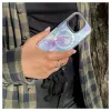 Evelatus etui na Apple iPhone 15 Pro PC+TPU z MagSafe - Marmurowy fiolet