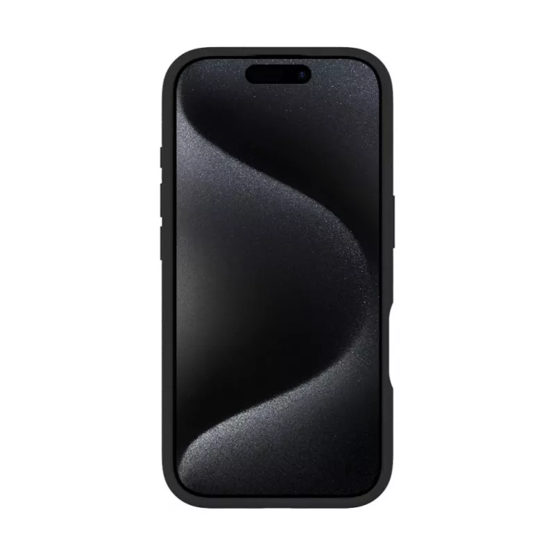 Evelatus Apple iPhone 16 Pro Premium MagSafe z podstawką, silikonowe etui Soft Touch, czarne