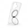 Evelatus Apple iPhone 17 Etui hybrydowe z MagSafe PC+TPU 360 Metalowy stojak Przezroczyste