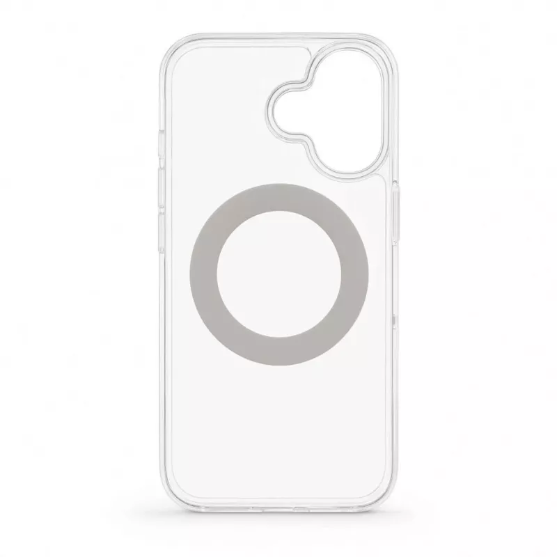 Evelatus Apple iPhone 17 Etui hybrydowe z MagSafe PC+TPU 360 Metalowy stojak Przezroczyste