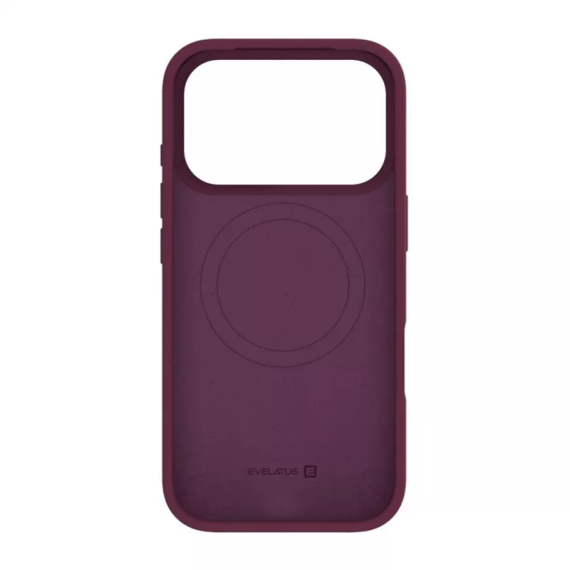 Evelatus Apple iPhone 18 Pro Max Premium MagSafe Soft Touch Silikonowe etui Burgundy