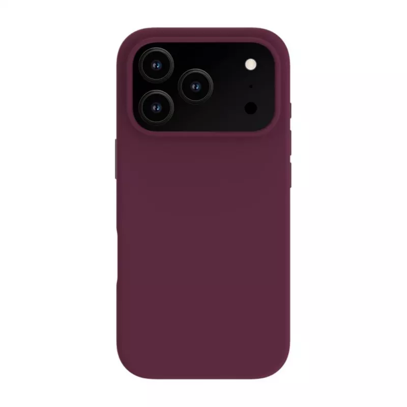 Evelatus Apple iPhone 18 Pro Max Premium MagSafe Soft Touch Silikonowe etui Burgundy