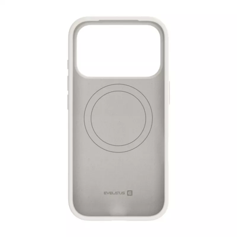 Evelatus Apple iPhone 18 Pro Premium MagSafe Soft Touch Silikonowe etui srebrne