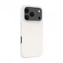 Evelatus Apple iPhone 18 Pro Premium MagSafe Soft Touch Silikonowe etui srebrne
