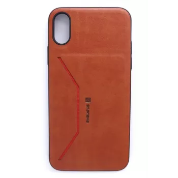 Evelatus Apple iPhone X Nobel Brown etui portfolio z portfelem