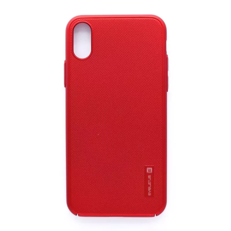 Evelatus Apple iPhone X/XS Emboss Red Back Cover