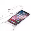 Evelatus Apple iPhone Xs MAX Silicone Transparent with Necklace TPU Strap Transparent
