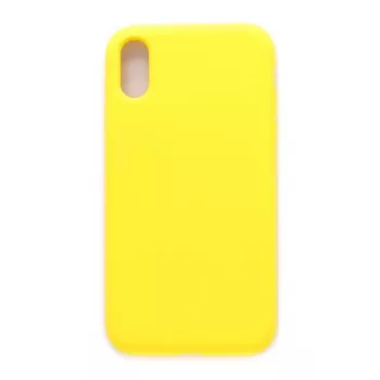 Evelatus Apple iPhone Xs Premium Silikonowe etui Soft Touch w kolorze jasnożółtym