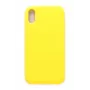 Evelatus Apple iPhone Xs Premium Silikonowe etui Soft Touch w kolorze jasnożółtym