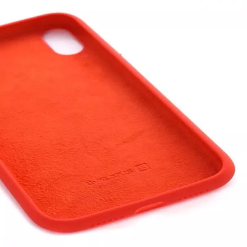 Evelatus Apple iPhone XS Premium etui silikonowe Soft Touch czerwone