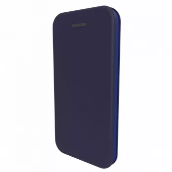 Evelatus Book Case do Xiaomi Redmi Note 8 / Redmi Note 8 2021, granatowy, skóra PU, etui portfel z kieszeniami na karty i podstawką