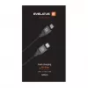 Evelatus Spiralny kabel USB-C do USB-C 1,2 m 60 W PD, pleciony, czarny