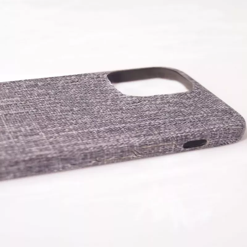 Evelatus Etui materiałowe do Apple iPhone 12/12 Pro EFC01 - Czarny
