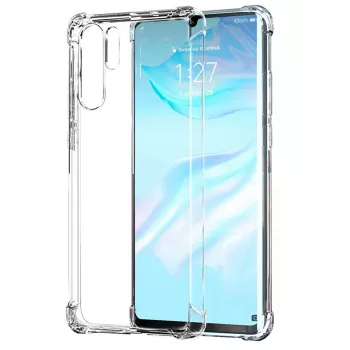 Evelatus Huawei P30 Lite Wojskowa Odporna na Wstrząsy Silikonowa Obudowa TPU Przezroczysta