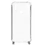 Evelatus Huawei P30 Lite Przezroczyste Silikonowe Etui z Paskiem na Szyję TPU Space Gray