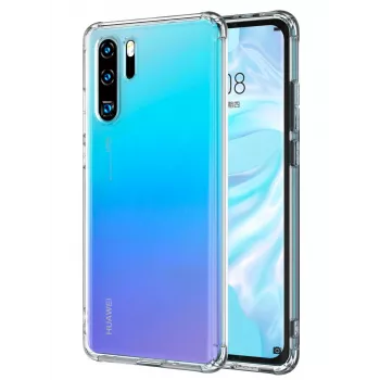 Evelatus Huawei P30 Pro Wojskowy Odporny na Wstrząsy Przezroczysty Silikonowy Etui TPU