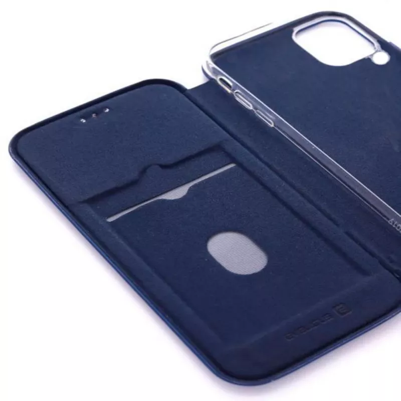 Evelatus Huawei P40 Lite Book Case Ciemnoniebieski