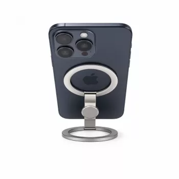 Evelatus Magnetyczny Uchwyt Pierścieniowy na Telefon Metalowy Srebrny