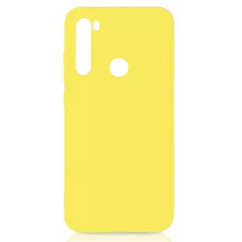 Evelatus Nano Silicone Case do Xiaomi Redmi Note 8 / Redmi Note 8 2021, Soft Touch TPU, Żółty