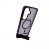 Evelatus Gumowane etui MagSafe ze stojakiem do Samsung Galaxy A37 / A36 - Fioletowy