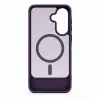 Evelatus Gumowane etui MagSafe ze stojakiem do Samsung Galaxy A37 / A36 - Fioletowy