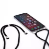 Evelatus Samsung A30s Case with Rope Black Transparent