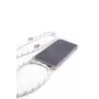 Evelatus Etui Samsung A50 z Linką Białe Paski Przezroczyste