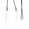 EVELATUS Samsung Galaxy A10 Silicone Transparent with Necklace TPU Strap Space Gray