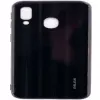 Evelatus Samsung Galaxy A10 Water Ripple Full Color Electroplating Tempered Glass Screen Protector Black