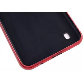 Evelatus Samsung Galaxy A10 Water Ripple Full Color Electroplating Tempered Glass Case Red