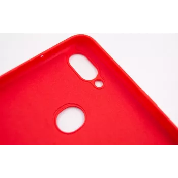 Evelatus Samsung Galaxy A10s Nano Silicone Case Soft Touch TPU Red