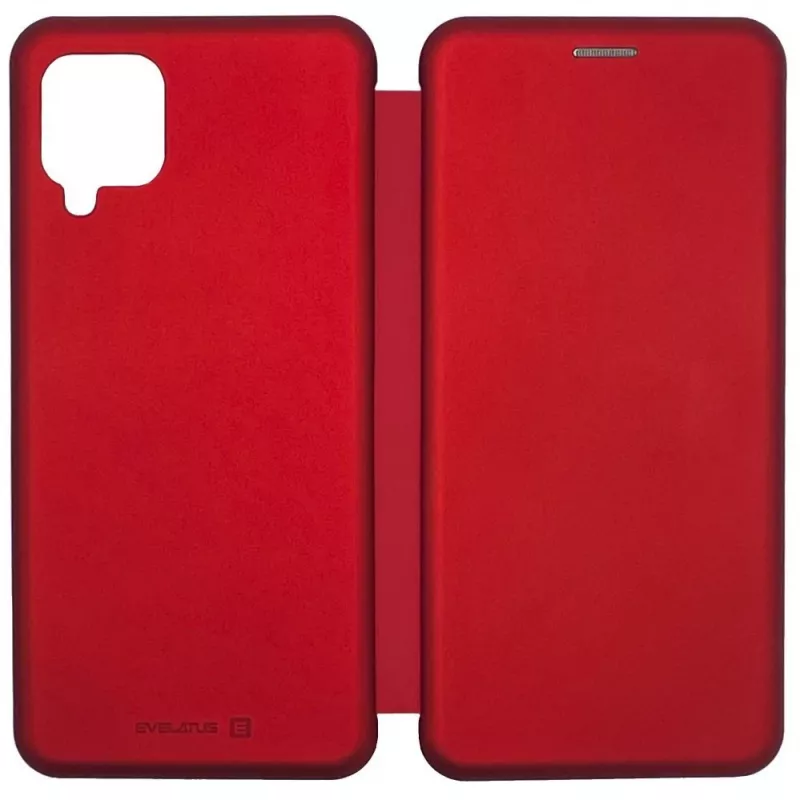 Evelatus Samsung Galaxy A12/M12 Etui Książkowe Czerwone
