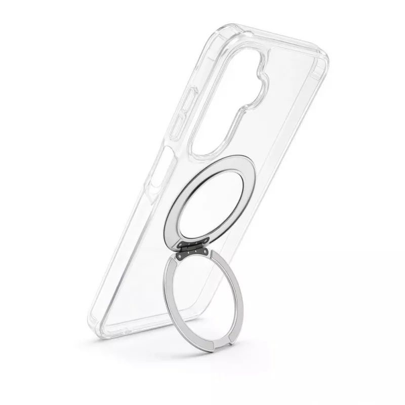 Evelatus Samsung Galaxy A17 4G / A17 5G Etui hybrydowe z MagSafe PC+TPU 360 Metalowy stojak Przezroczyste